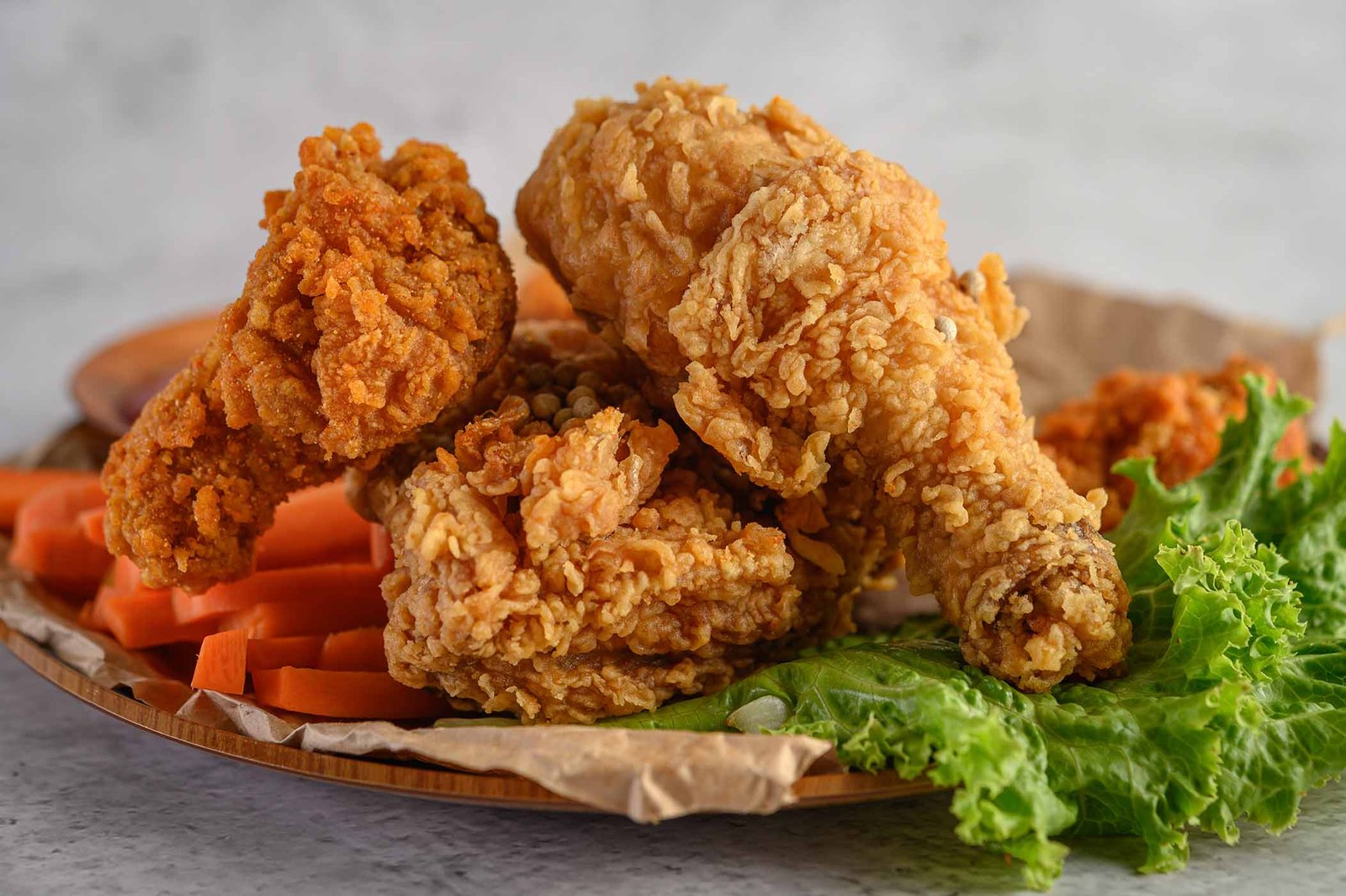 crispy-fried-chicken-plate-with-salad-carrot