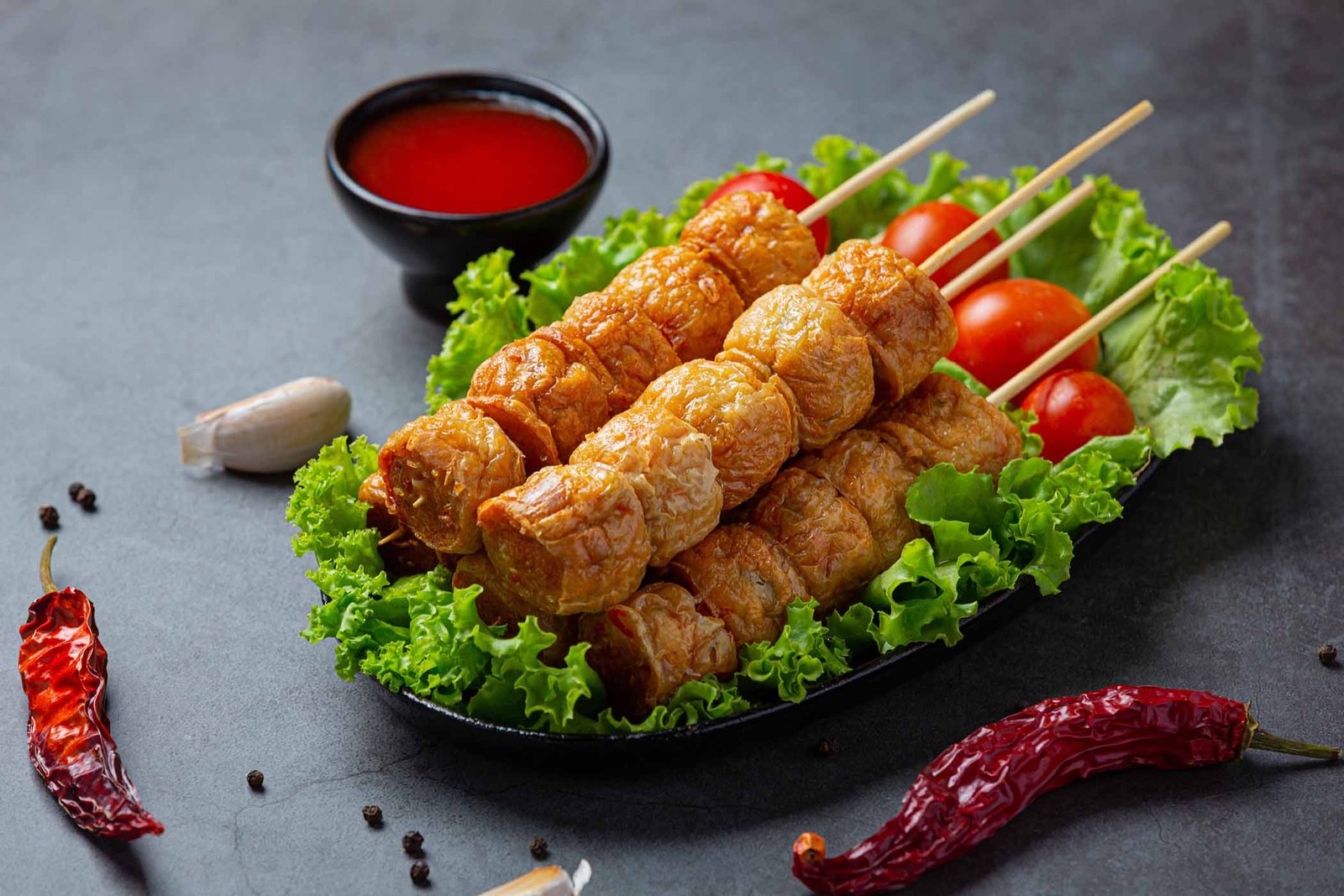 deep-fried-fhicken-roll-dark-surface
